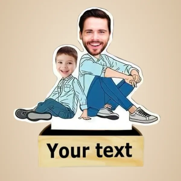Multicolor_Premium_Personalized_Caricature_With_Wooden_Base