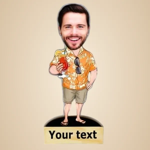 Multicolor_Premium_Personalized_Caricature_With_Wooden_Base