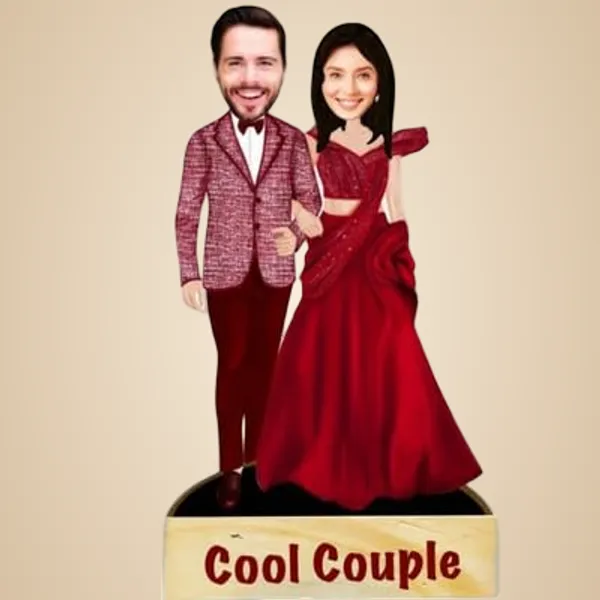 Multicolor_Premium_Personalized_Caricature_With_Wooden_Base