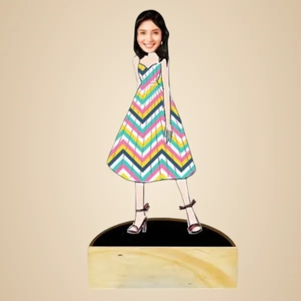 Multicolor_Premium_Personalized_Caricature_With_Wooden_Base