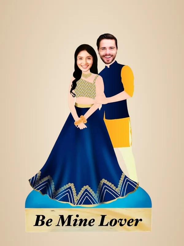 Multicolor_Premium_Couple_Caricature_Print
