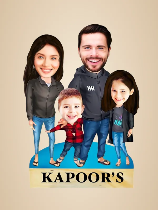Multicolor_Premium_Personalized_Family_Caricature