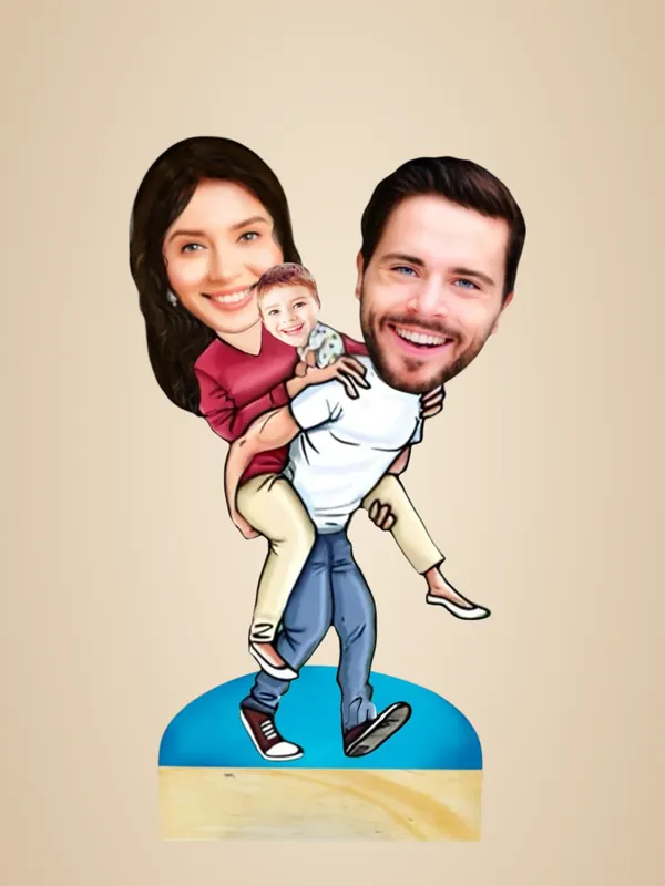 Multicolor_Premium_Family_Personalized_Caricature