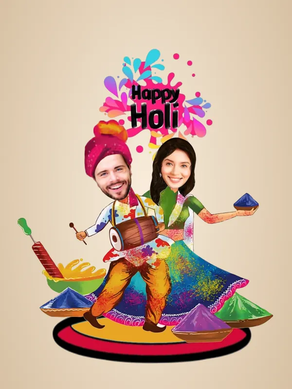 Multicolor_Premium_Custom_Couple_Caricature
