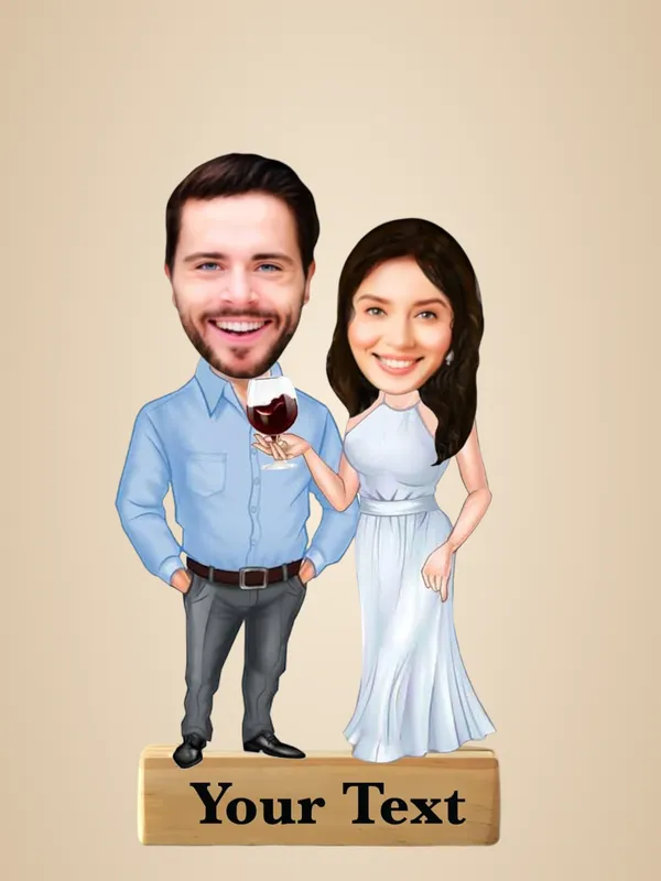 Multicolor_Premium_Couple_Caricature_Print