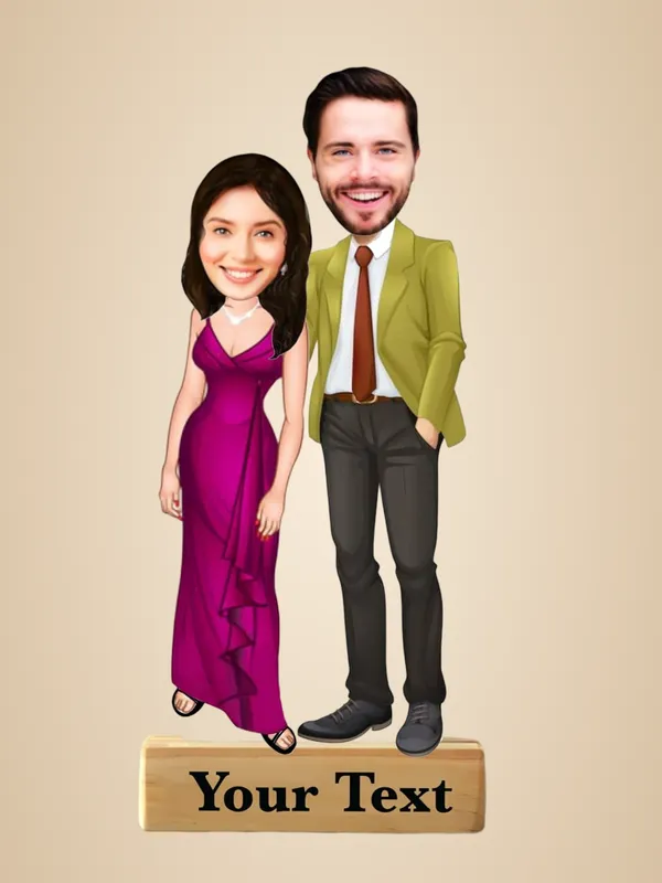 Multicolor_Premium_Couple_Caricature_Print