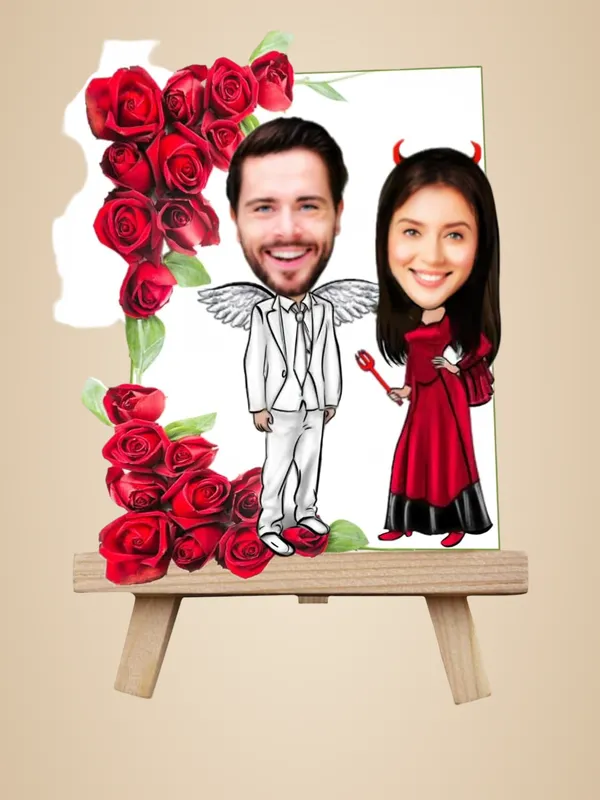 Multicolor_Premium_Design_Couple_Caricature