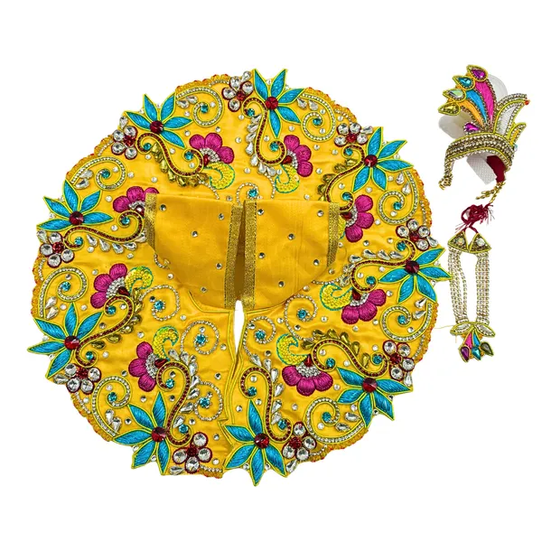Sky_Blue_Premium_Vrindavan_Gold_Royal_Jari