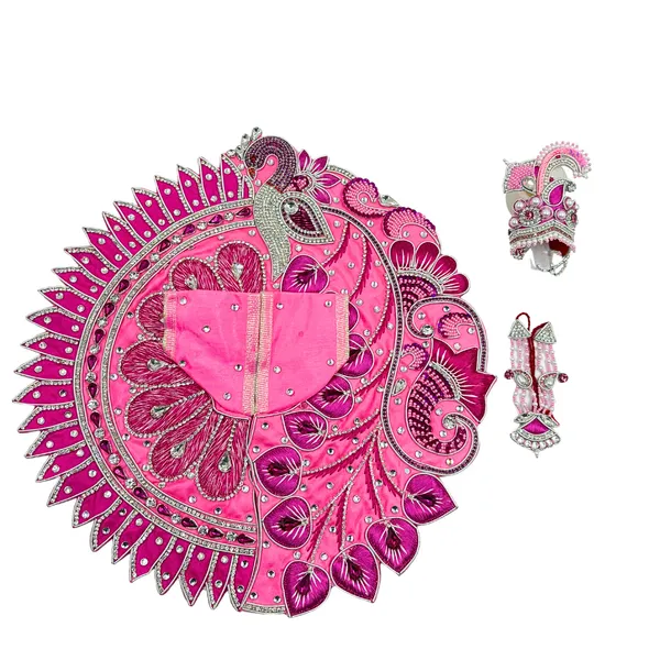 Pink_Premium_Krishna_Ji_Special_Pink_Royal_Jari_Set