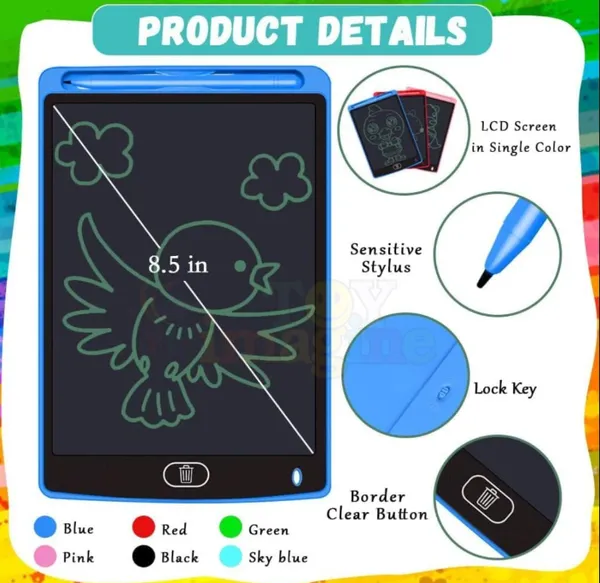 Multicolor_Plastic_Lcd_Panel_8.5Inches_Tablet_For_Unisex