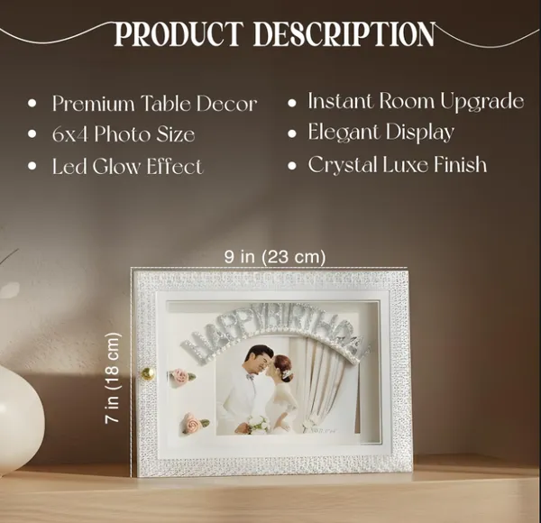 Golden_Plastic_Happy_B'Day_Led_Photo_Frame_For_Unisex