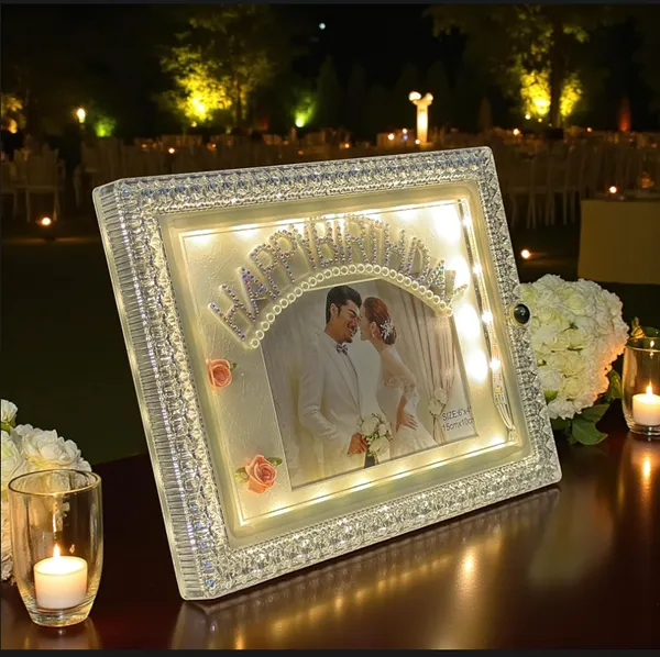 Golden_Plastic_Happy_B'Day_Led_Photo_Frame_For_Unisex