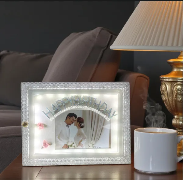 Golden_Plastic_Happy_B'Day_Led_Photo_Frame_For_Unisex