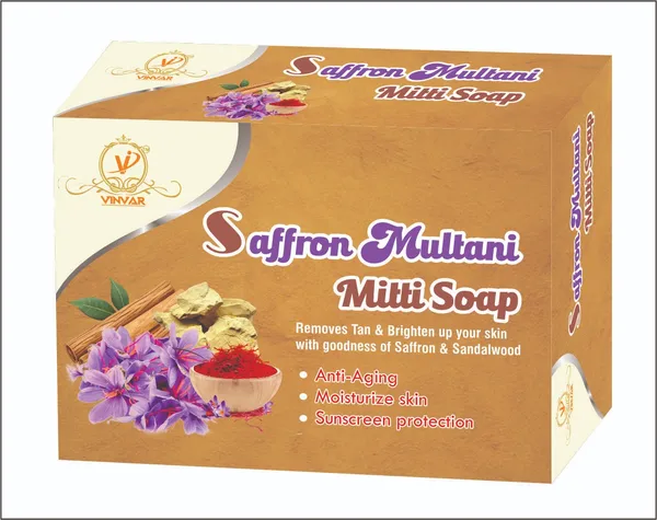 Brown_Saffron_Multani_Mitti_Soap_(Pack_Of_4)