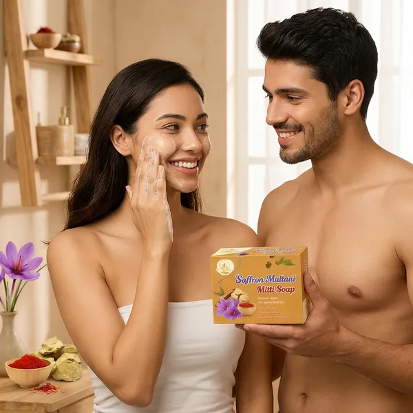 Brown_Saffron_Multani_Mitti_Soap_(Pack_Of_4)