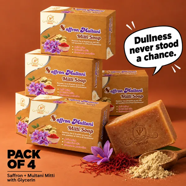 Brown_Saffron_Multani_Mitti_Soap_(Pack_Of_4)