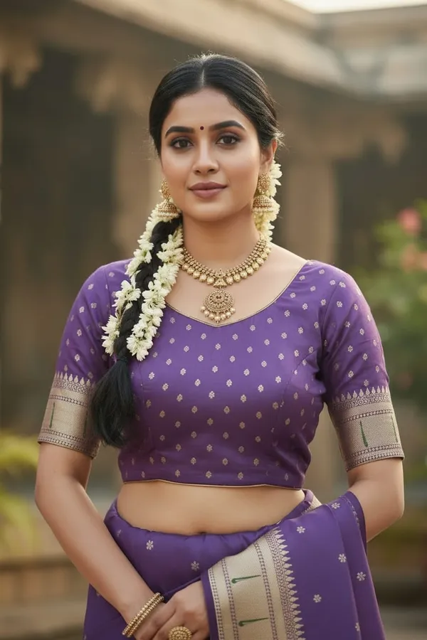 Lavender_Pure_Banarasi_Soft_Silk_Maharashtra_Special_Paithani_Saree_With_Blouse