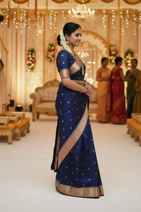 Navy_Blue_Pure_Banarasi_Soft_Silk_Maharashtra_Special_Paithani_Saree_With_Blouse
