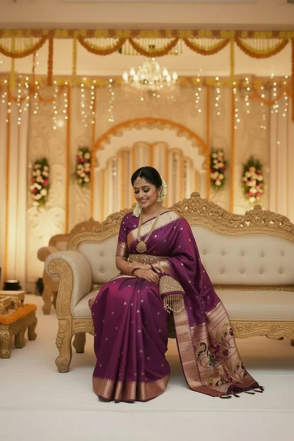 Magenta_Pure_Banarasi_Soft_Silk_Maharashtra_Special_Paithani_Saree_With_Blouse