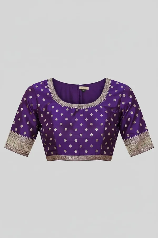 Purple_Pure_Banarasi_Soft_Silk_Maharashtra_Special_Paithani_Saree_With_Blouse