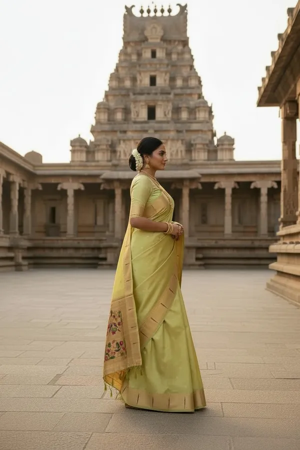 Pista_Green_Banarasi_Soft_Silk_Maharashtra_Special_Paithani_Saree_With_Blouse