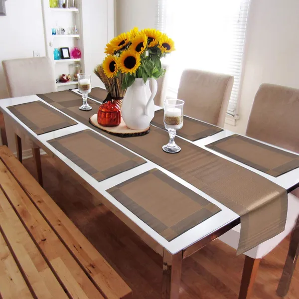 Brown_PVC_Vinyl_Premium_Table_Mats_For_Home_And_Accessories_Pack_Of_4