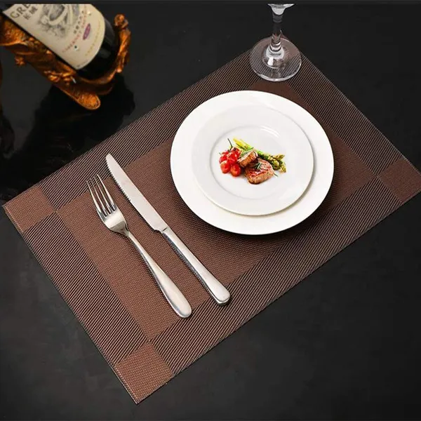 Brown_PVC_Vinyl_Premium_Table_Mats_For_Home_And_Accessories_Pack_Of_4
