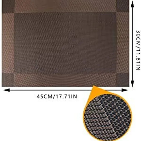 Brown_PVC_Vinyl_Premium_Table_Mats_For_Home_And_Accessories_Pack_Of_4