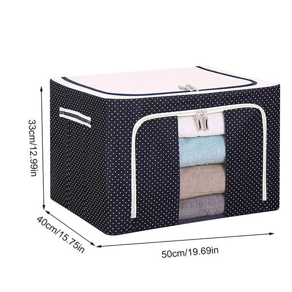 Red_Fabric_Premium_Cloth_Storage_Organizer_Bag_For_Home_And_Accessories