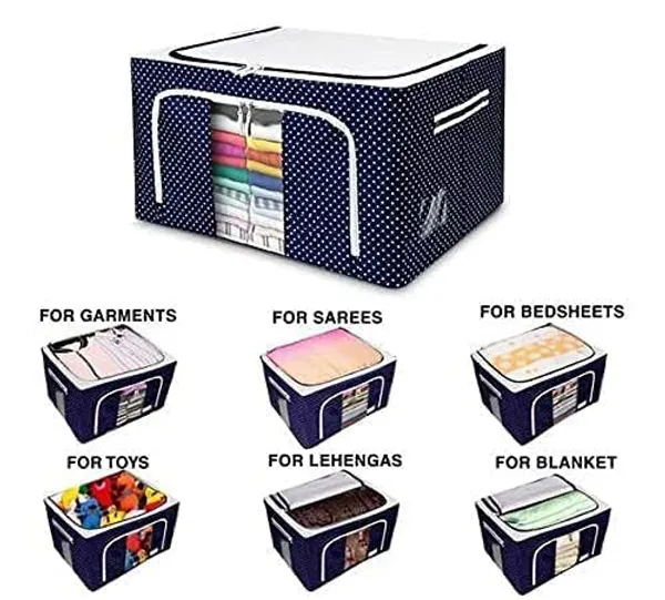 Red_Fabric_Premium_Cloth_Storage_Organizer_Bag_For_Home_And_Accessories