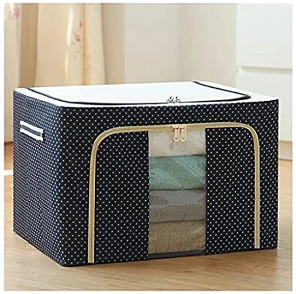 Red_Fabric_Premium_Cloth_Storage_Organizer_Bag_For_Home_And_Accessories
