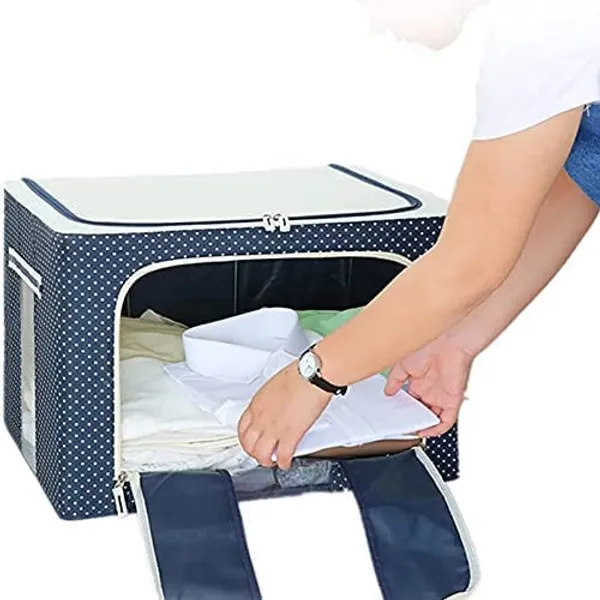 Red_Fabric_Premium_Cloth_Storage_Organizer_Bag_For_Home_And_Accessories