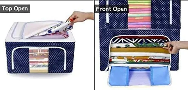 Red_Fabric_Premium_Cloth_Storage_Organizer_Bag_For_Home_And_Accessories