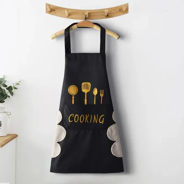 Black_Cotton_Premium_Kitchen_Apron_For_Home_And_Accessories