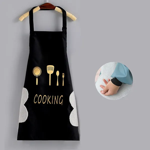 Black_Cotton_Premium_Kitchen_Apron_For_Home_And_Accessories