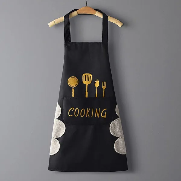 Black_Cotton_Premium_Kitchen_Apron_For_Home_And_Accessories