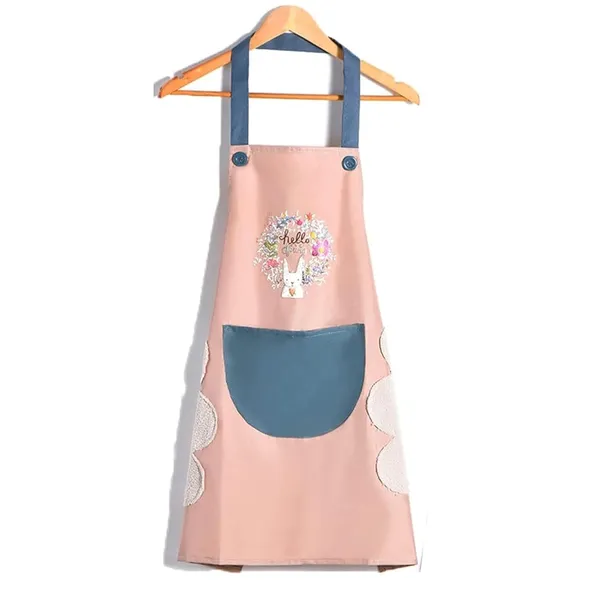 Pink_Cotton_Premium_Kitchen_Apron_For_Home_And_Accessories