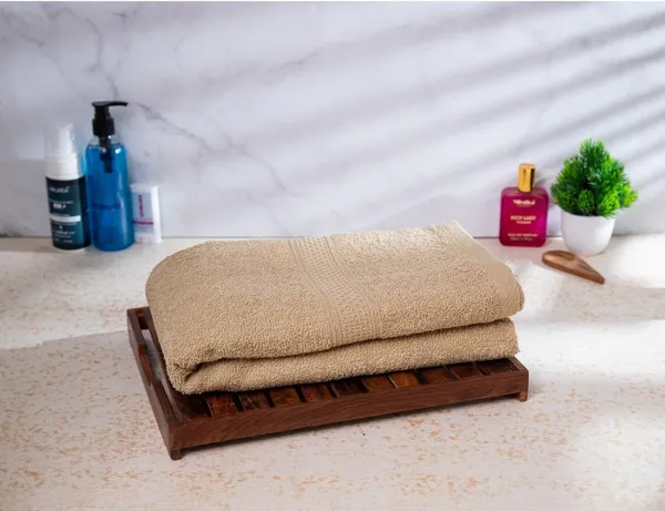 Beige_Cotton_Premium_Bath_Towel_For_Home_And_Accessories