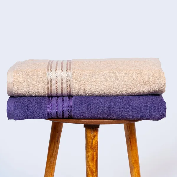 Matt_Purple_And_Desert_Sand_Cotton_Premium_Bath_Towel_For_Home_And_Accessories_Pack_Of_2