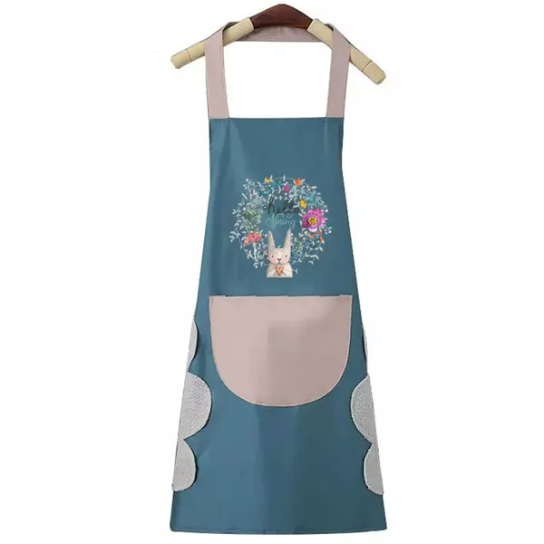 Blue_Polyester_Premium_Kitchen_Apron_For_Home_And_Accessories