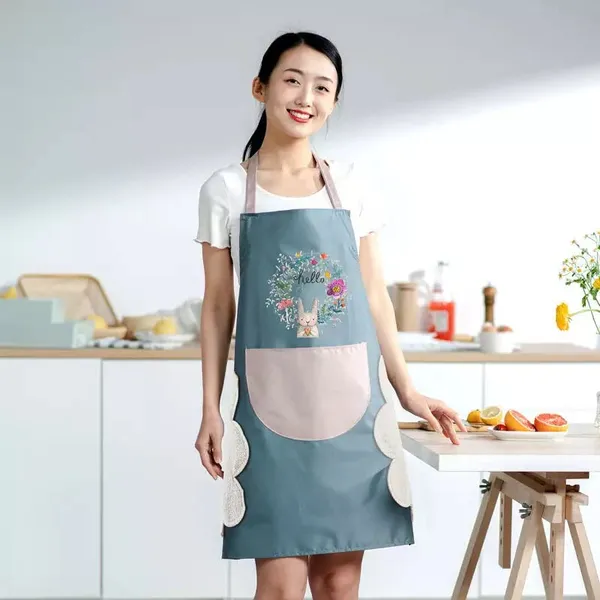 Blue_Polyester_Premium_Kitchen_Apron_For_Home_And_Accessories
