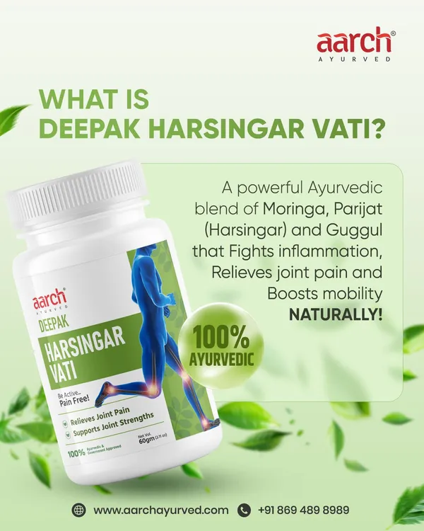 White_Aarch_Ayurvedic_Deepak_Harsingar_Vati_Formulation_For_Joint_Pain