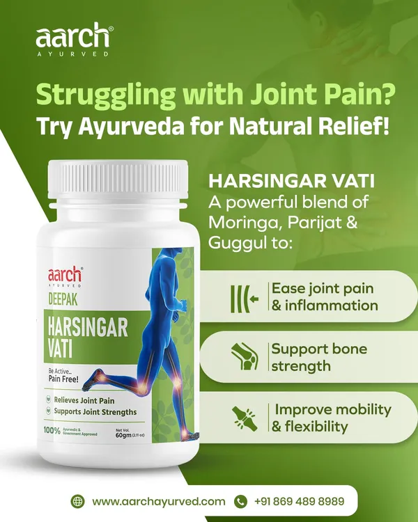 White_Aarch_Ayurvedic_Deepak_Harsingar_Vati_Formulation_For_Joint_Pain
