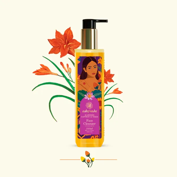 Kashmiri_Saffron_&_Neem_Face_Cleanser_For_Normal_To_Oily_Skin-100Ml