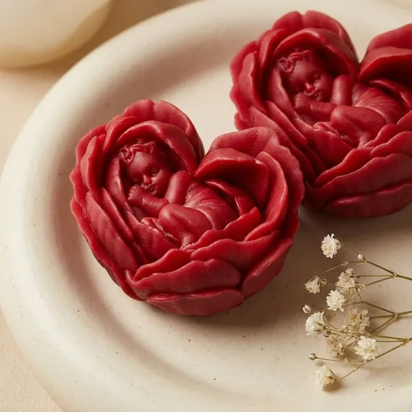 Pack_Of_3_Red_And_White_Premium_Wax_Sleeping_Baby_In_Heart_Candle_For_Home_Decor