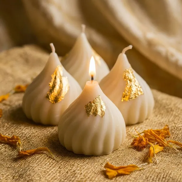 Pack_Of_8_White_Premium_Wax_Modak_Candle_For_Home_Decor