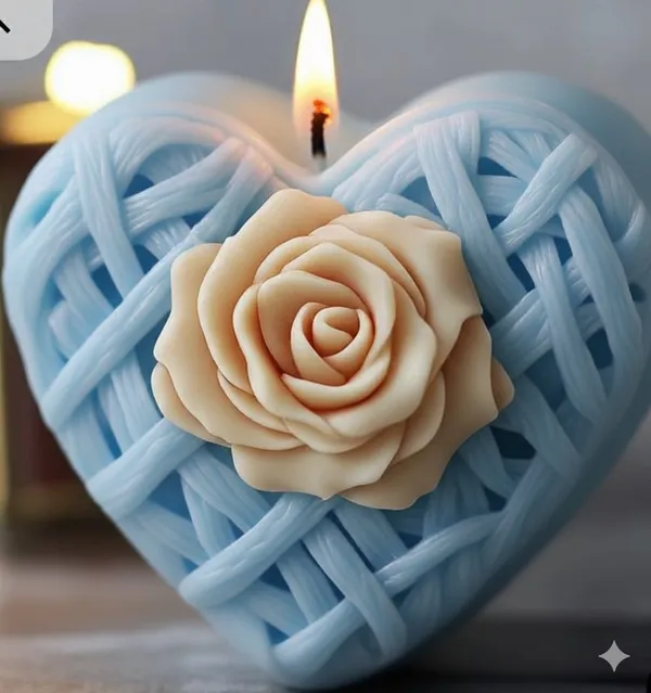 Pack_Of_2_Blue_And_White_Premium_Wax_Heart_Candle_For_Home_Decor