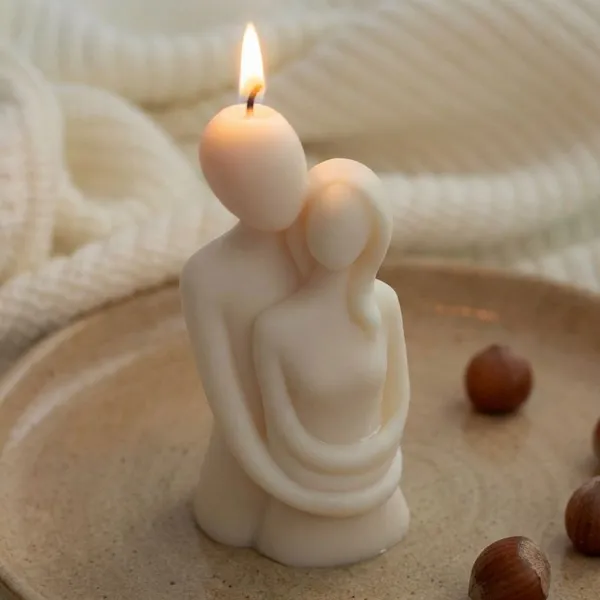 Cream_Premium_Wax_Beloved_Couple_Candle_For_Home_Decor