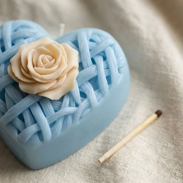 Pack_Of_2_Blue_And_White_Premium_Wax_Heart_Candle_For_Home_Decor