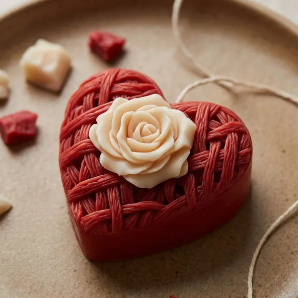 Pack_Of_2_Red_And_Off_White_Premium_Wax_Heart_Candle_For_Home_Decor